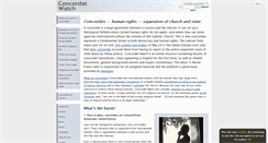 Desktop Screenshot of concordatwatch.eu